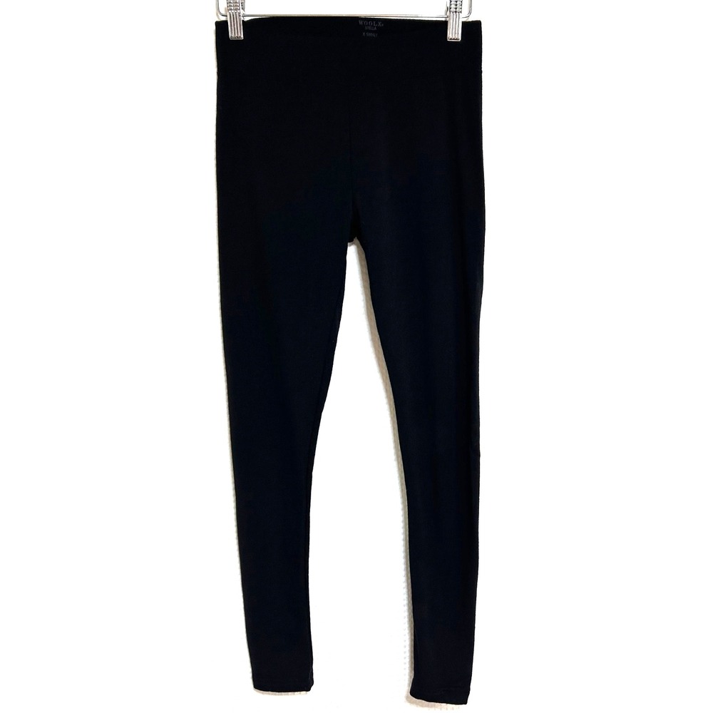 WoolX Women's Size XS Black Stella Merino Wool Blend Leggings b6 - Picture 2 of 9